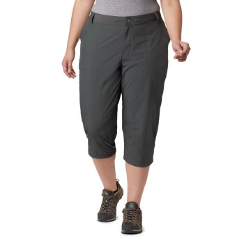 Columbia Silver Ridge 2.0 Capri Plus Size, Pantalones Grises Oscuro Para Mujer | 241068-KTS